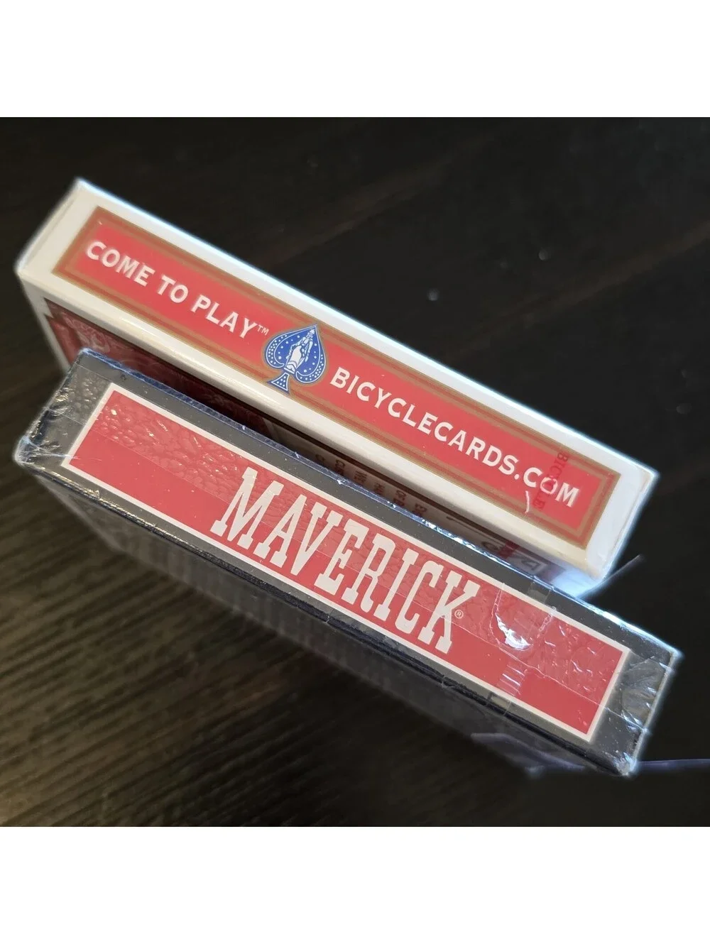 Bicycle Maverick Playing Cards Lot Of 2 Sealed Standard Jumbo Index Red Blue New